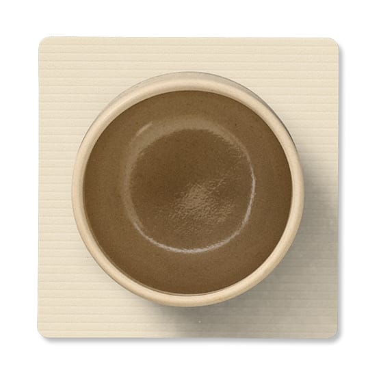 Corduroy glasunderlag square, Vanilla LIND DNA