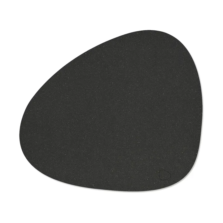 Core dækkeserviet curve L - Flecked anthracite, 44x37 cm - LIND DNA