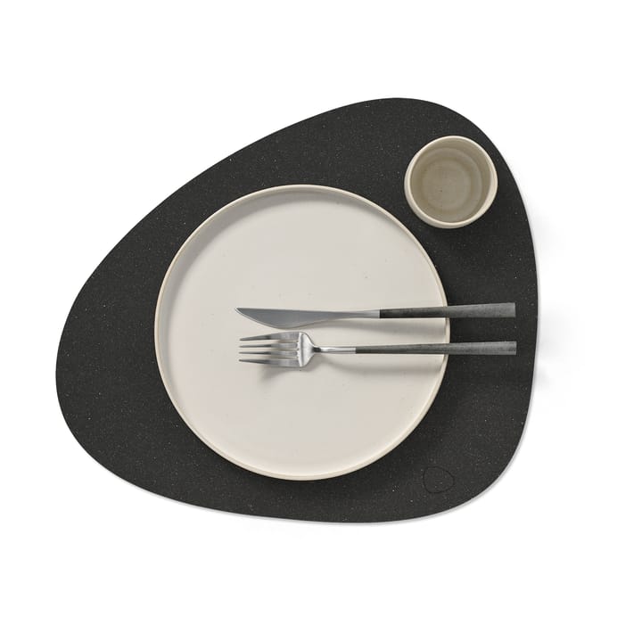 Core dækkeserviet curve L , Flecked anthracite LIND DNA