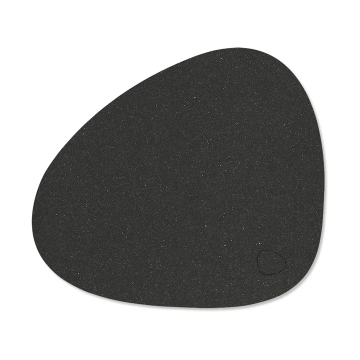 Core dækkeserviet curve S - Flecked anthracite, 28x24 cm - LIND DNA