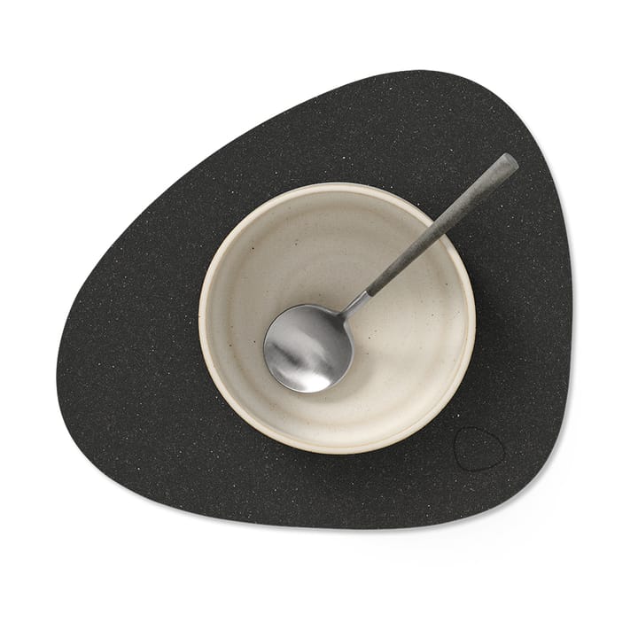 Core d�ækkeserviet curve S , Flecked anthracite LIND DNA
