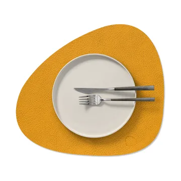 Hippo dækkeserviet curve M - Curry, 35x31 cm - LIND DNA