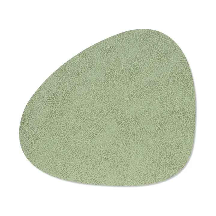 Hippo dækkeserviet curve M - Olive green, 35x31 cm - LIND DNA