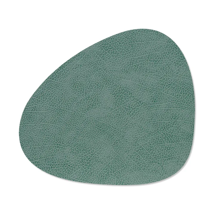 Hippo dækkeserviet curve M - Pastel green, 35x31 cm - LIND DNA