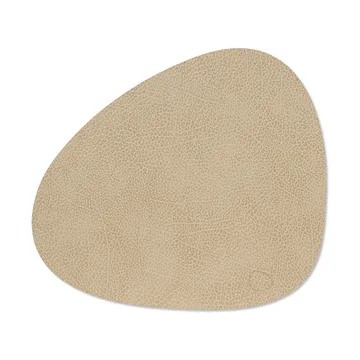 Hippo dækkeserviet curve M - Sand, 35x31 cm - LIND DNA