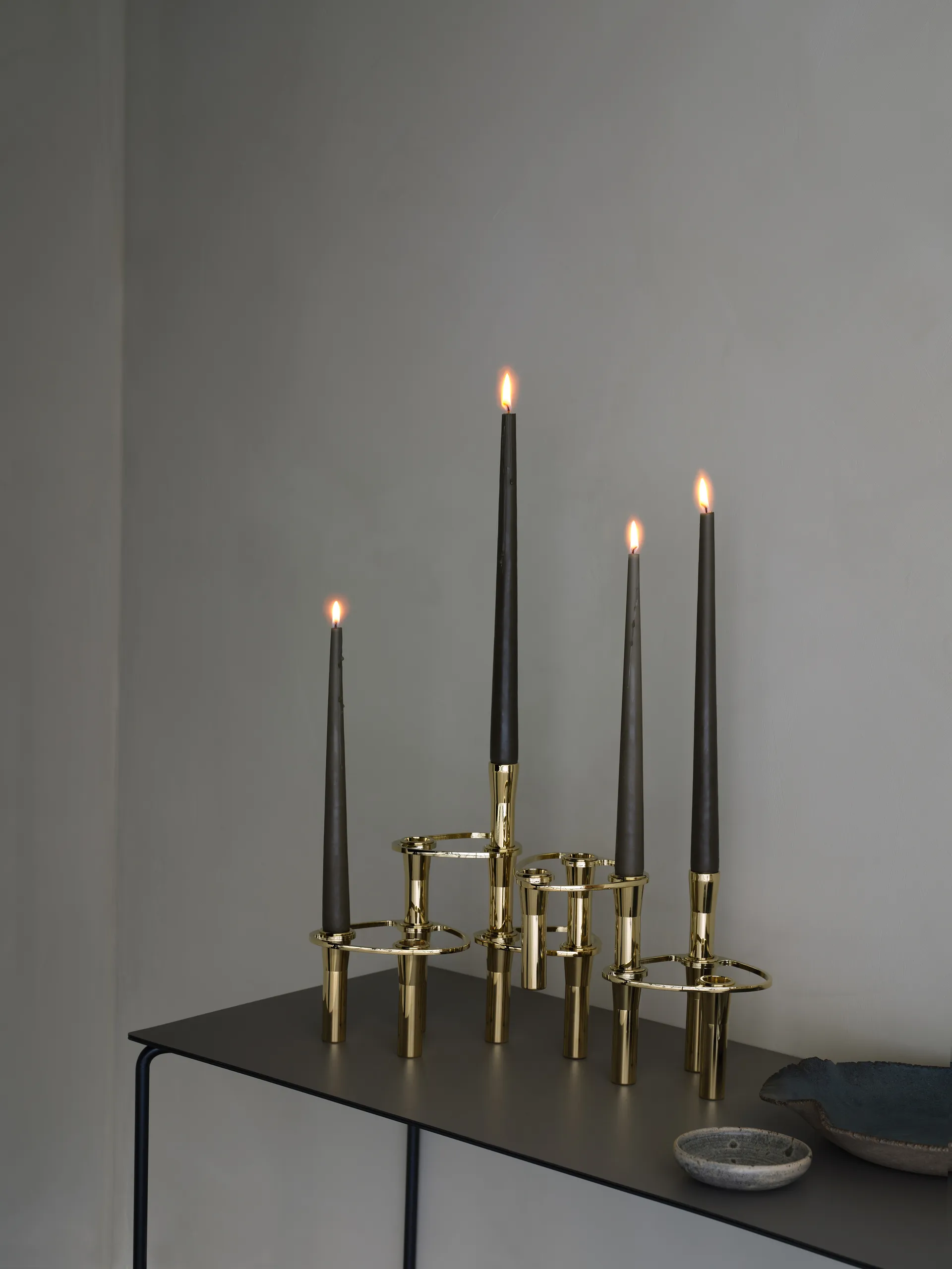 Lind Curve kombinerbar lysestage 24K guldbelagt, Single LIND DNA