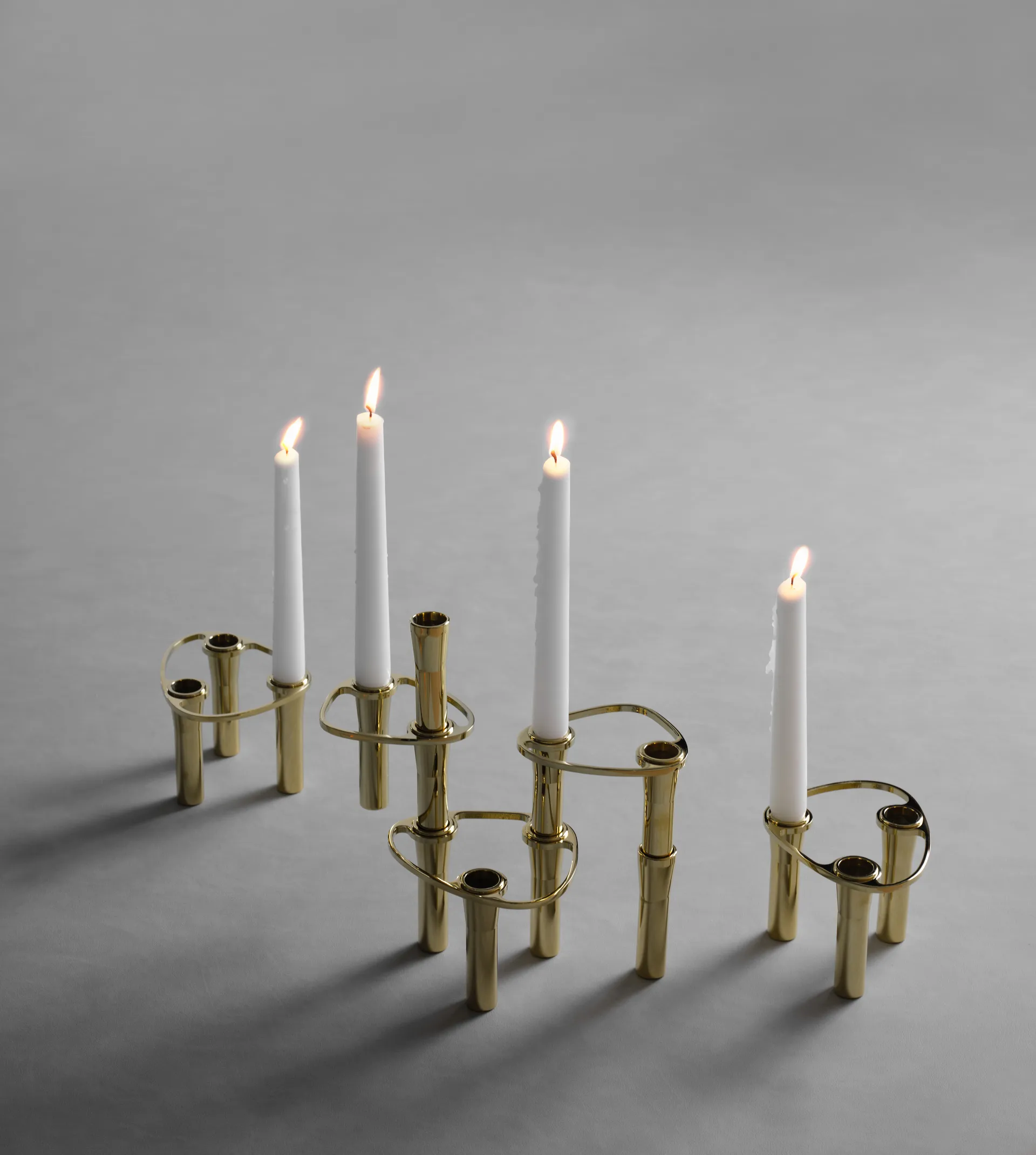 Lind Curve kombinerbar lysestage 24K guldbelagt, Single LIND DNA