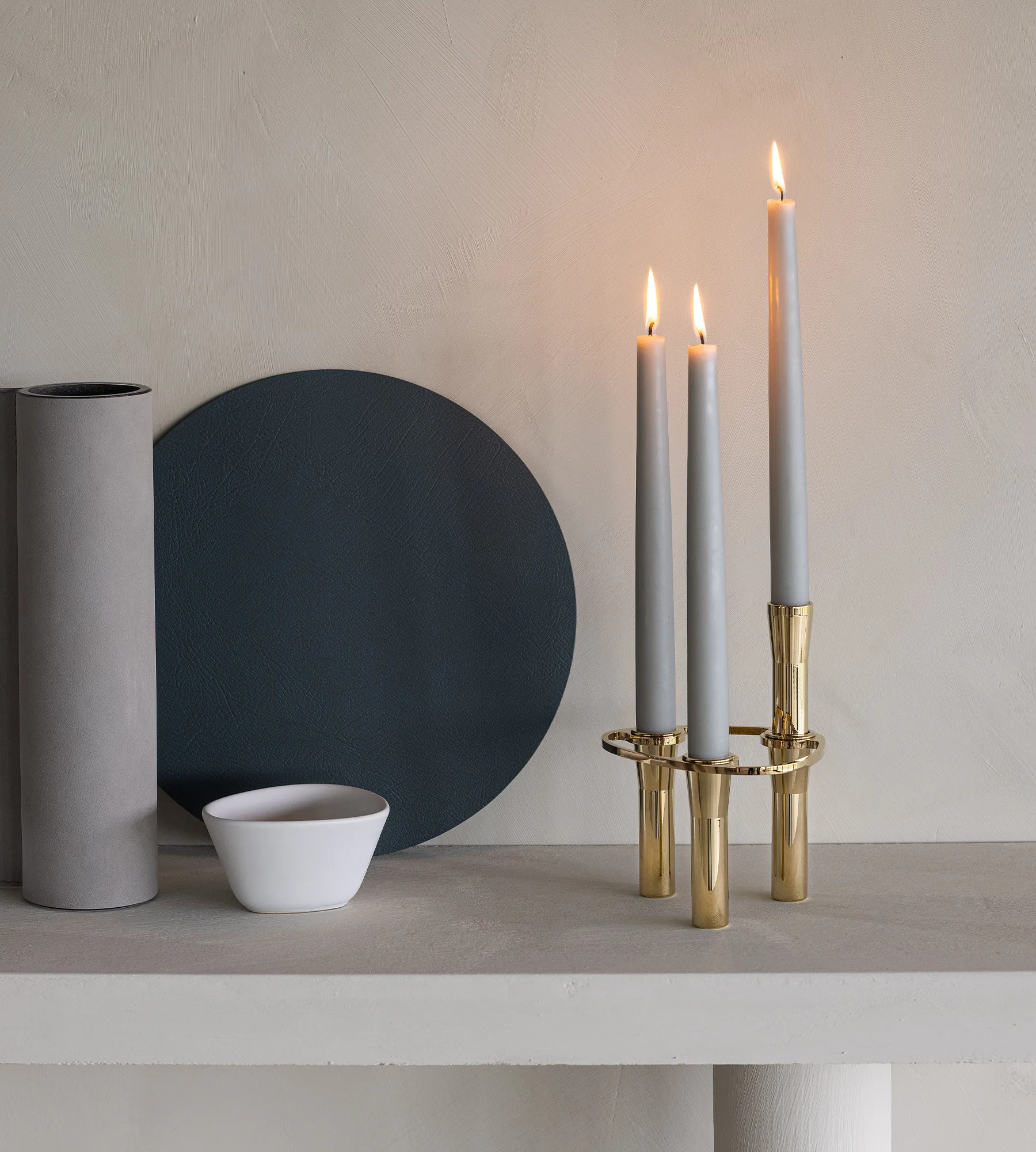 Lind Curve kombinerbar lysestage 24K guldbelagt, Single LIND DNA