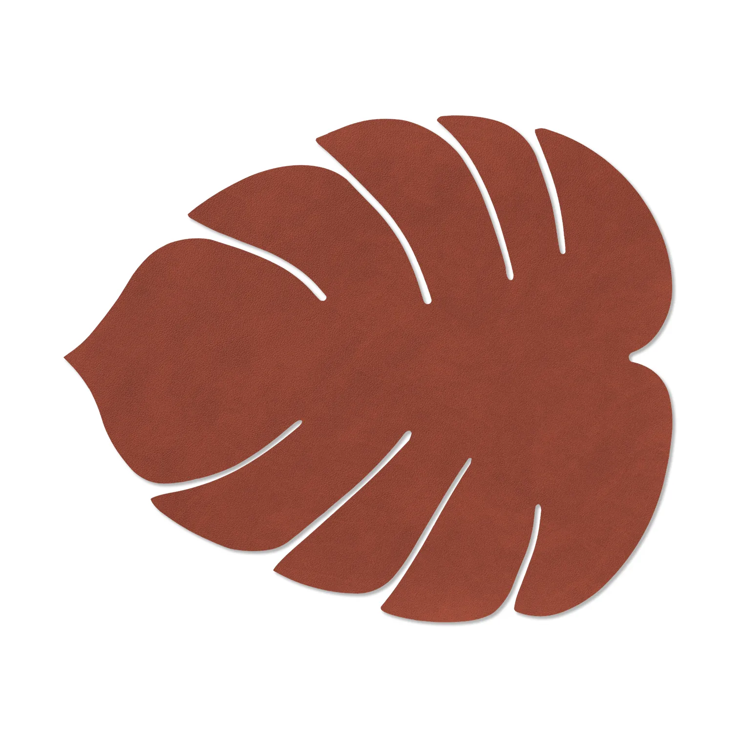 Monstera Leaf Nupo dækkeserviet L, Sienna, 42x35 cm LIND DNA