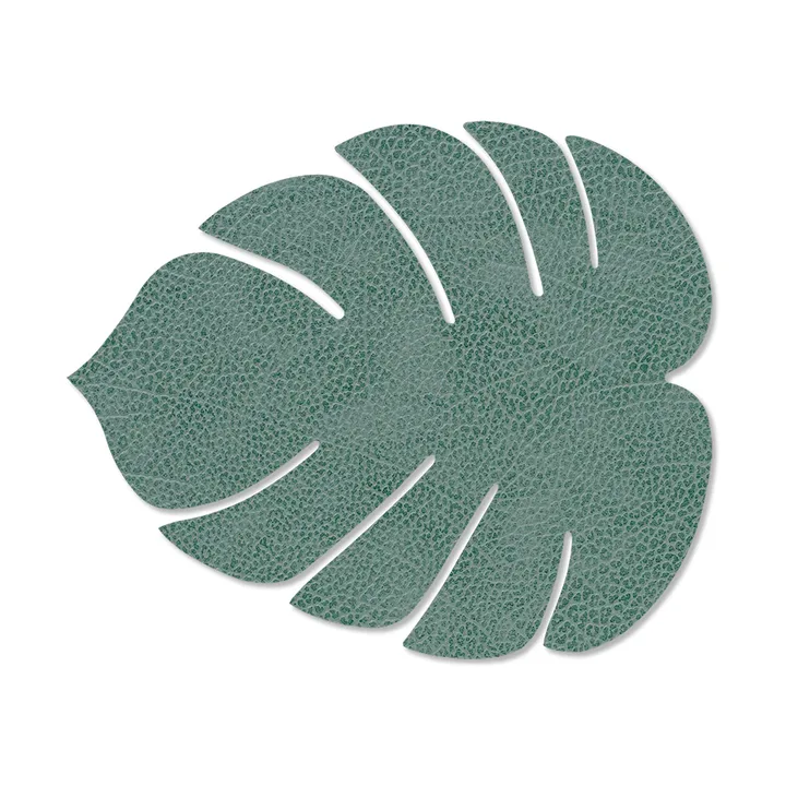 Monstera Leaf Nupo dækkeserviet S - Pastel green, 26x22 cm - LIND DNA