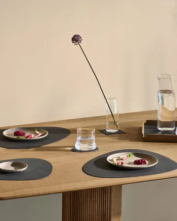 Nupo Curve dækkesæt - Anthracite, 6-pak, 44x37 cm - LIND DNA