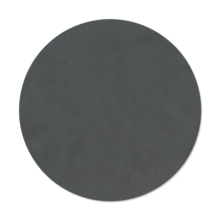 Nupo dækkeserviet - Anthracite, circle, L, Ø38 cm - LIND DNA