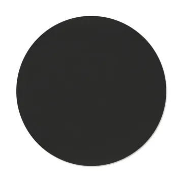 Nupo dækkeserviet - Black ink, circle, L, Ø38 cm - LIND DNA