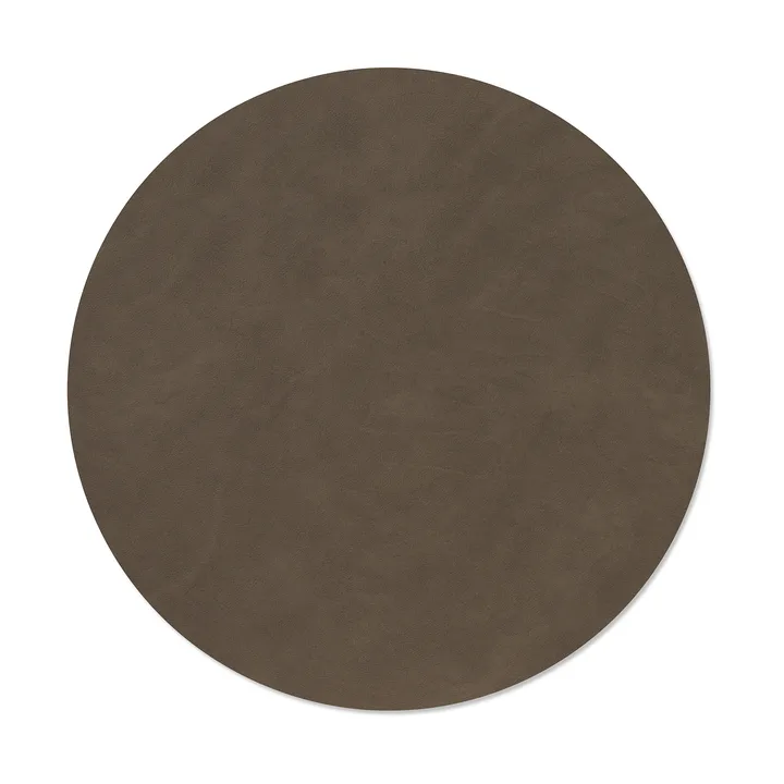 Nupo dækkeserviet - Caviar, circle, L - LIND DNA