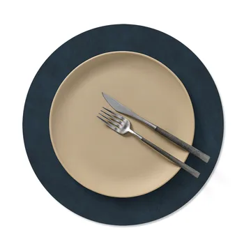 Nupo dækkeserviet circle M - Midnight blue, Ø30 cm - LIND DNA