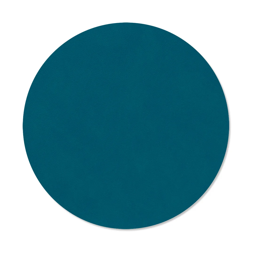 Nupo dækkeserviet circle vendbar M 1 stk., Midnight blue/Petrol, Ø30 cm LIND DNA