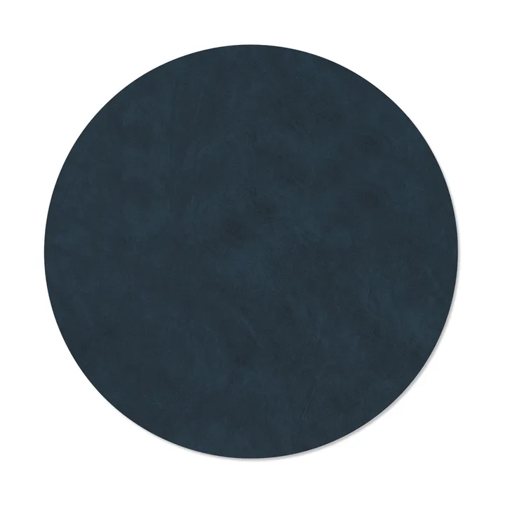 Nupo dækkeserviet circle XL - Midnight blue, Ø40 cm - LIND DNA
