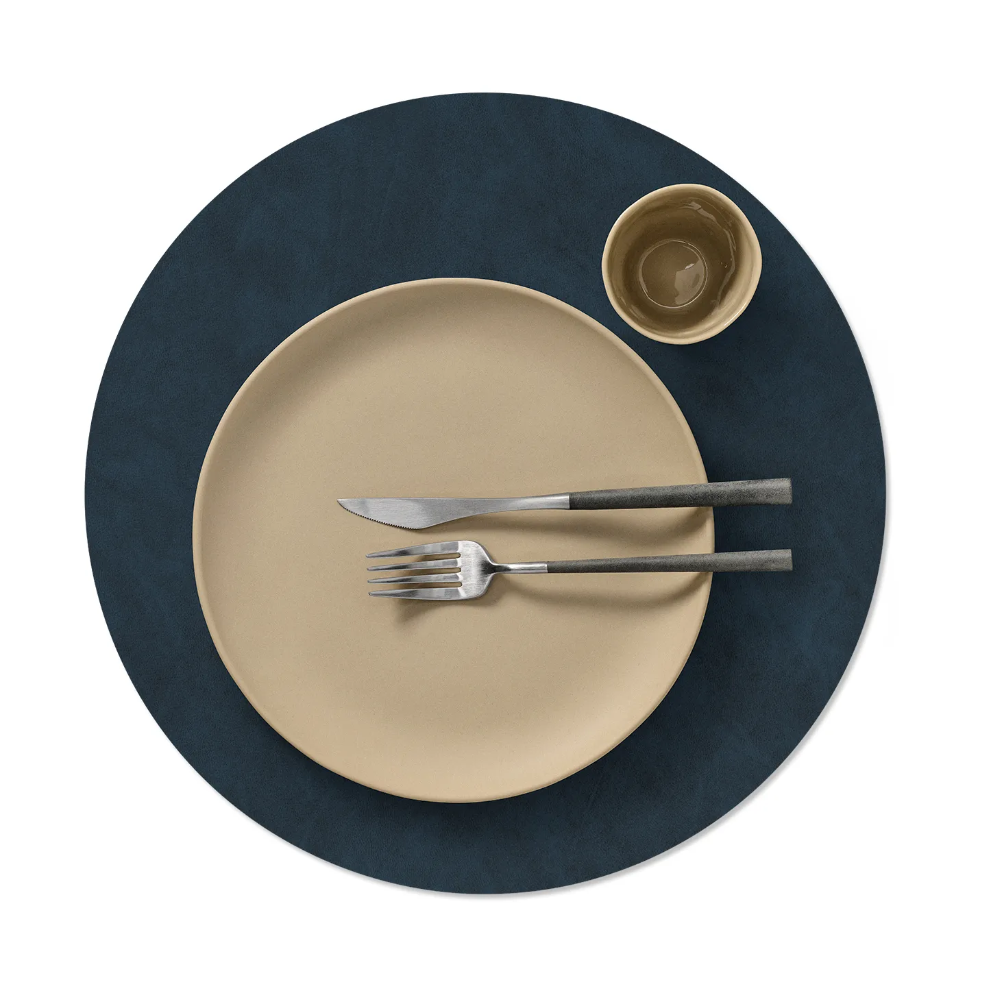 Nupo dækkeserviet circle XL, Midnight blue, Ø40 cm LIND DNA