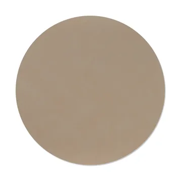 Nupo dækkeserviet - Clay brown, circle, L, Ø38 cm - LIND DNA