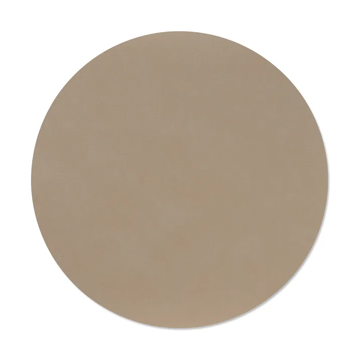 Nupo dækkeserviet - Clay brown, circle, L, Ø38 cm - LIND DNA