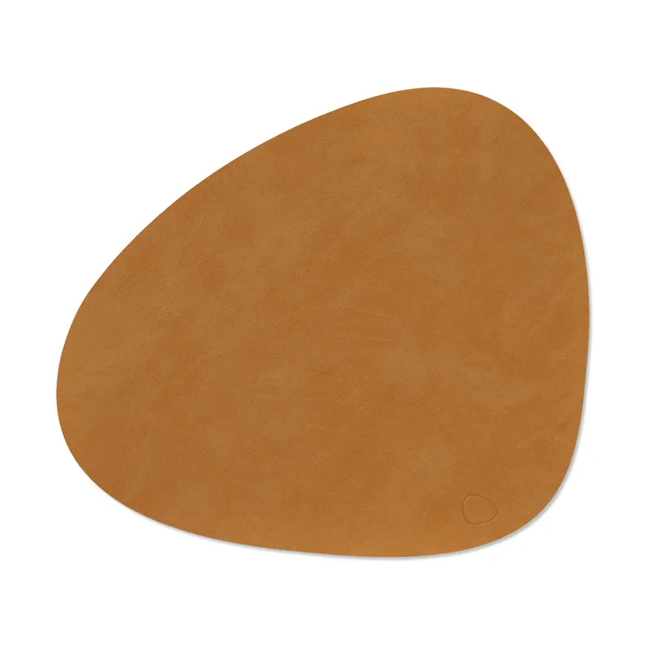 Nupo dækkeserviet curve L - Burned curry, 44x37 cm - LIND DNA