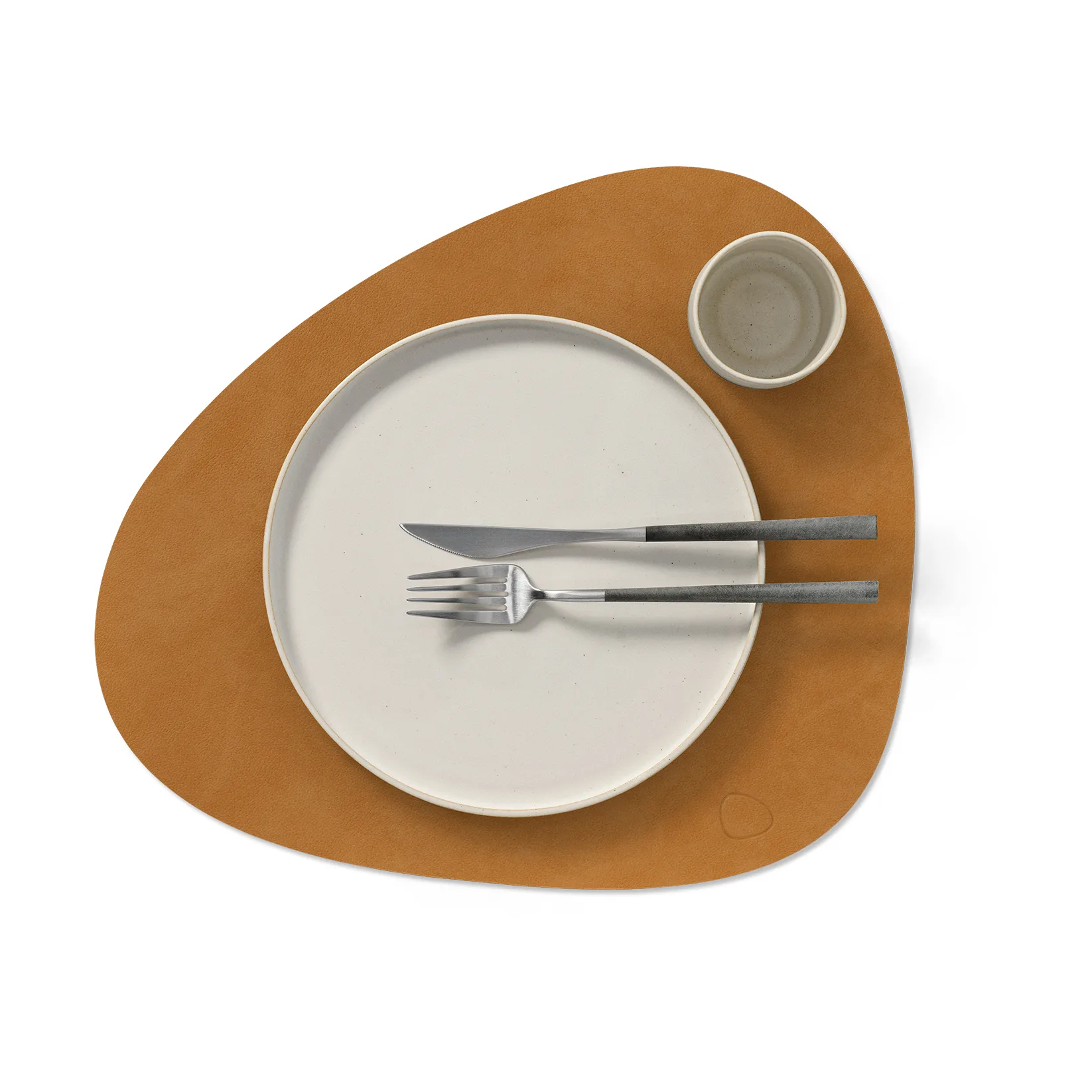Nupo dækkeserviet curve L, Burned curry, 44x37 cm LIND DNA