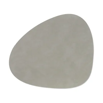 Nupo dækkeserviet curve L - Lysegrå, 44x37 cm - LIND DNA