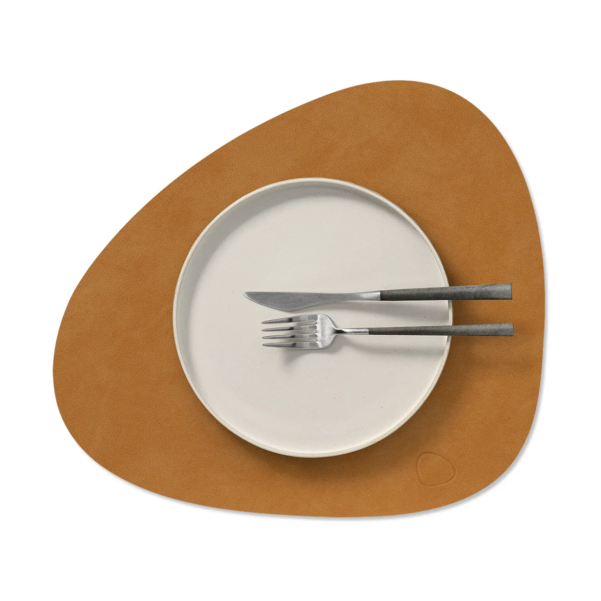 Nupo dækkeserviet curve M, Burned curry, 35x31 cm LIND DNA