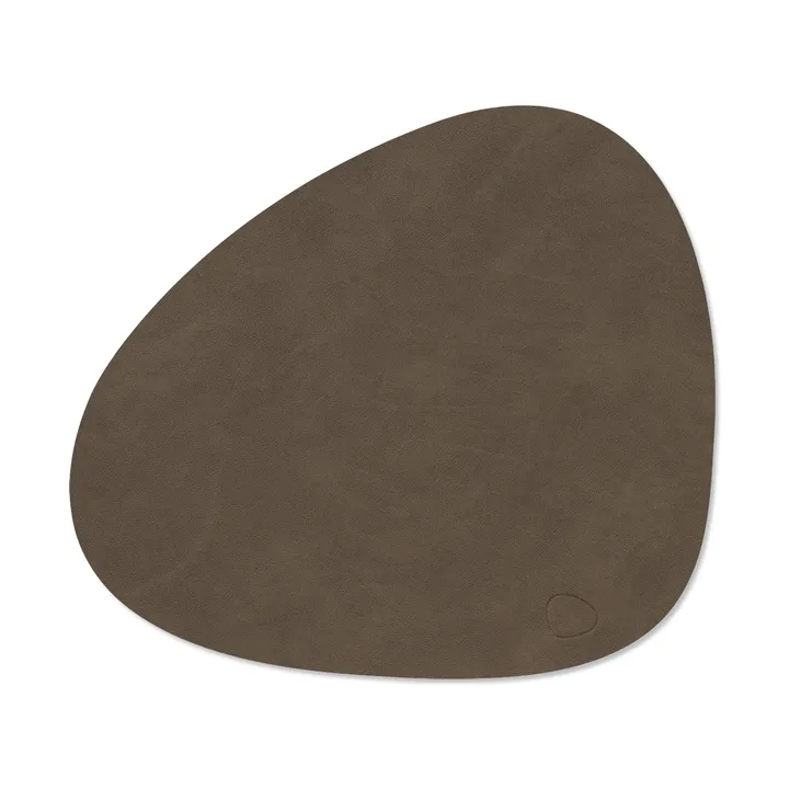 Nupo dækkeserviet curve M - Caviar, 35x31 cm - LIND DNA