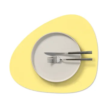 Nupo dækkeserviet curve M - Yellow, 35x31 cm - LIND DNA