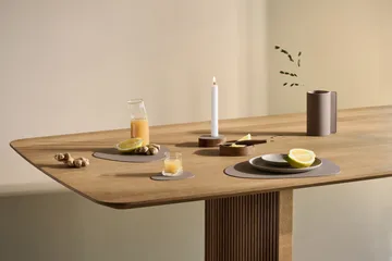 Nupo dækkeserviet curve S - Clay brown, 28x24 cm - LIND DNA