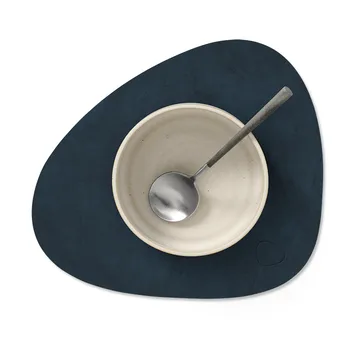 Nupo dækkeserviet curve S - Midnight blue, 28x24 cm - LIND DNA