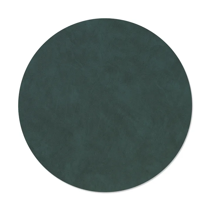 Nupo dækkeserviet - Dark green, circle, L, Ø38 cm - LIND DNA