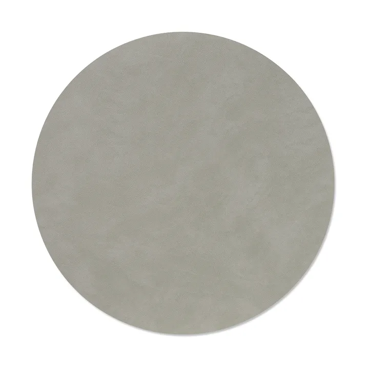 Nupo dækkeserviet - Light grey, circle, L, Ø38 cm - LIND DNA