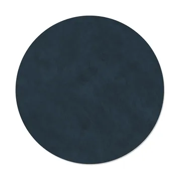 Nupo dækkeserviet - Midnight blue, circle, L, Ø38 cm - LIND DNA
