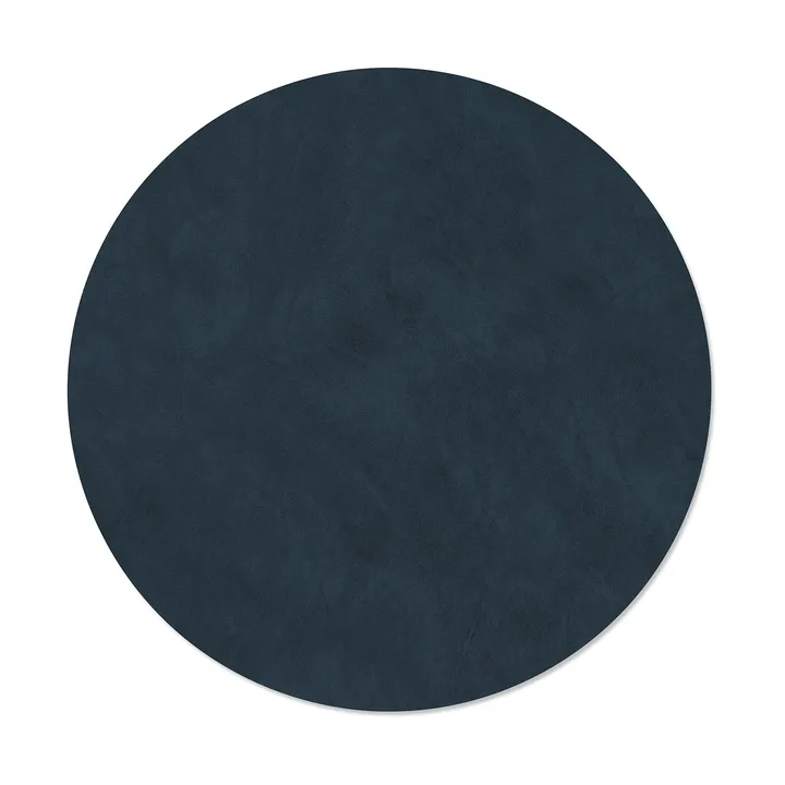 Nupo dækkeserviet - Midnight blue, circle, L, Ø38 cm - LIND DNA