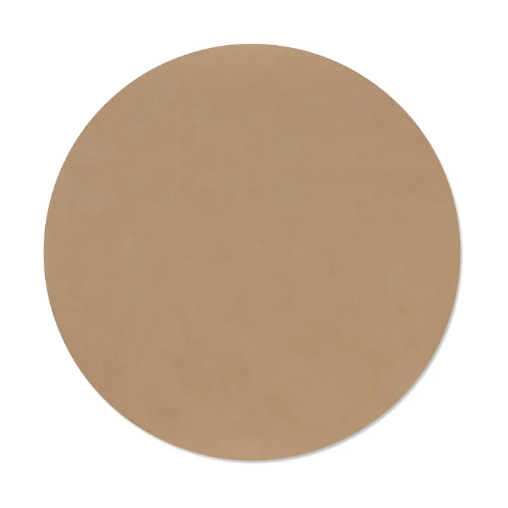 Nupo dækkeserviet - Nougat, circle, L, Ø38 cm - LIND DNA