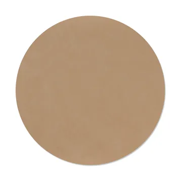 Nupo dækkeserviet - Nougat, circle, L - LIND DNA