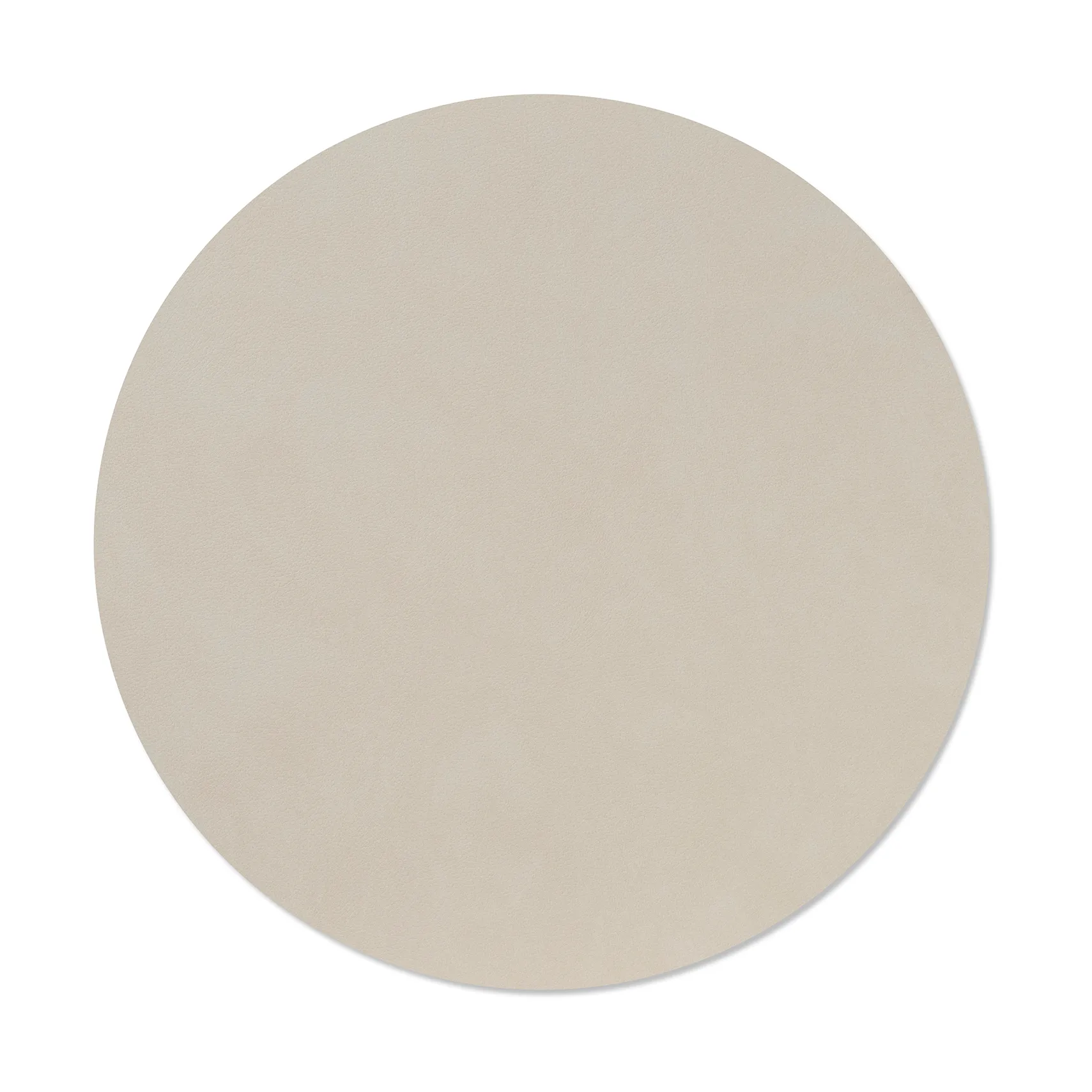 Nupo dækkeserviet, Oyster white, circle, L, Ø38 cm LIND DNA