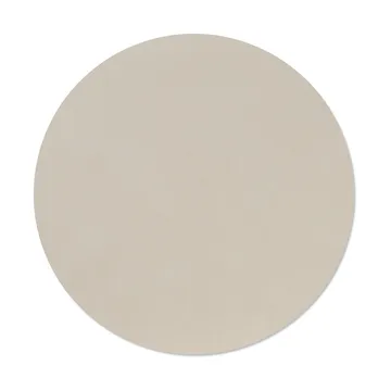 Nupo dækkeserviet - Oyster white, circle, L, Ø38 cm - LIND DNA