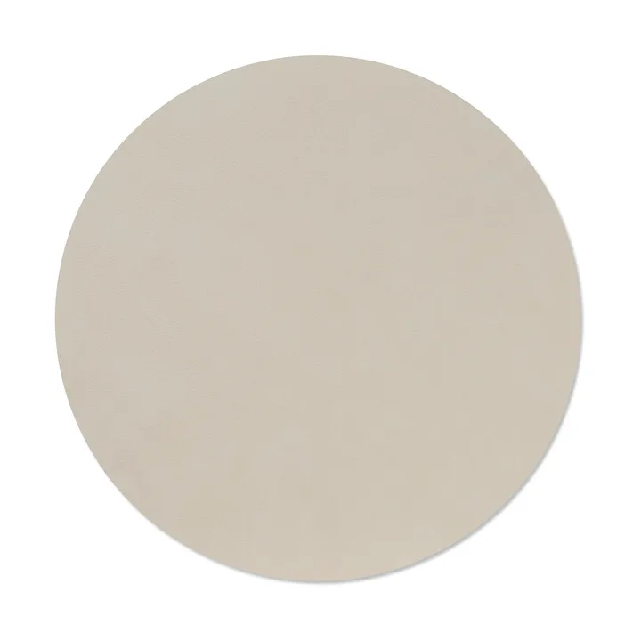 Nupo dækkeserviet - Oyster white, circle, L, Ø38 cm - LIND DNA