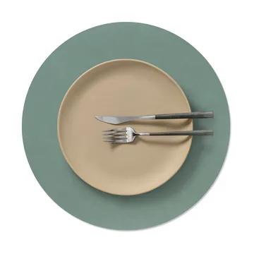 Nupo dækkeserviet - Pastel green, circle, L, Ø38 cm - LIND DNA