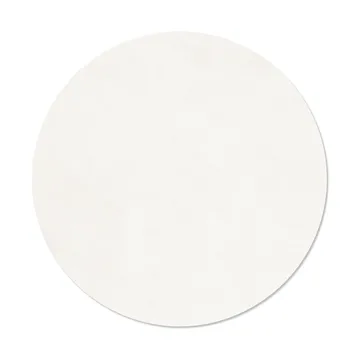 Nupo dækkeserviet - Pure white, circle, L, Ø38 cm - LIND DNA