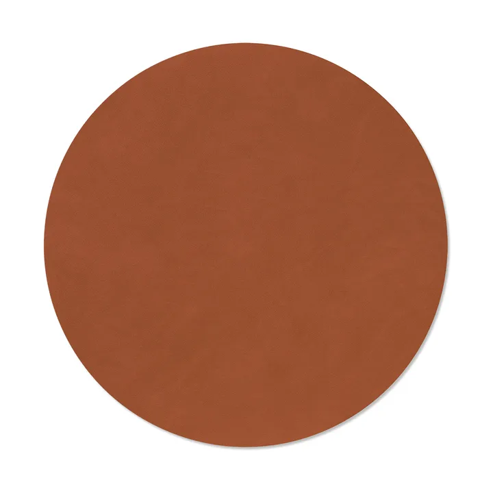 Nupo dækkeserviet - Rust, circle, L, Ø38 cm - LIND DNA