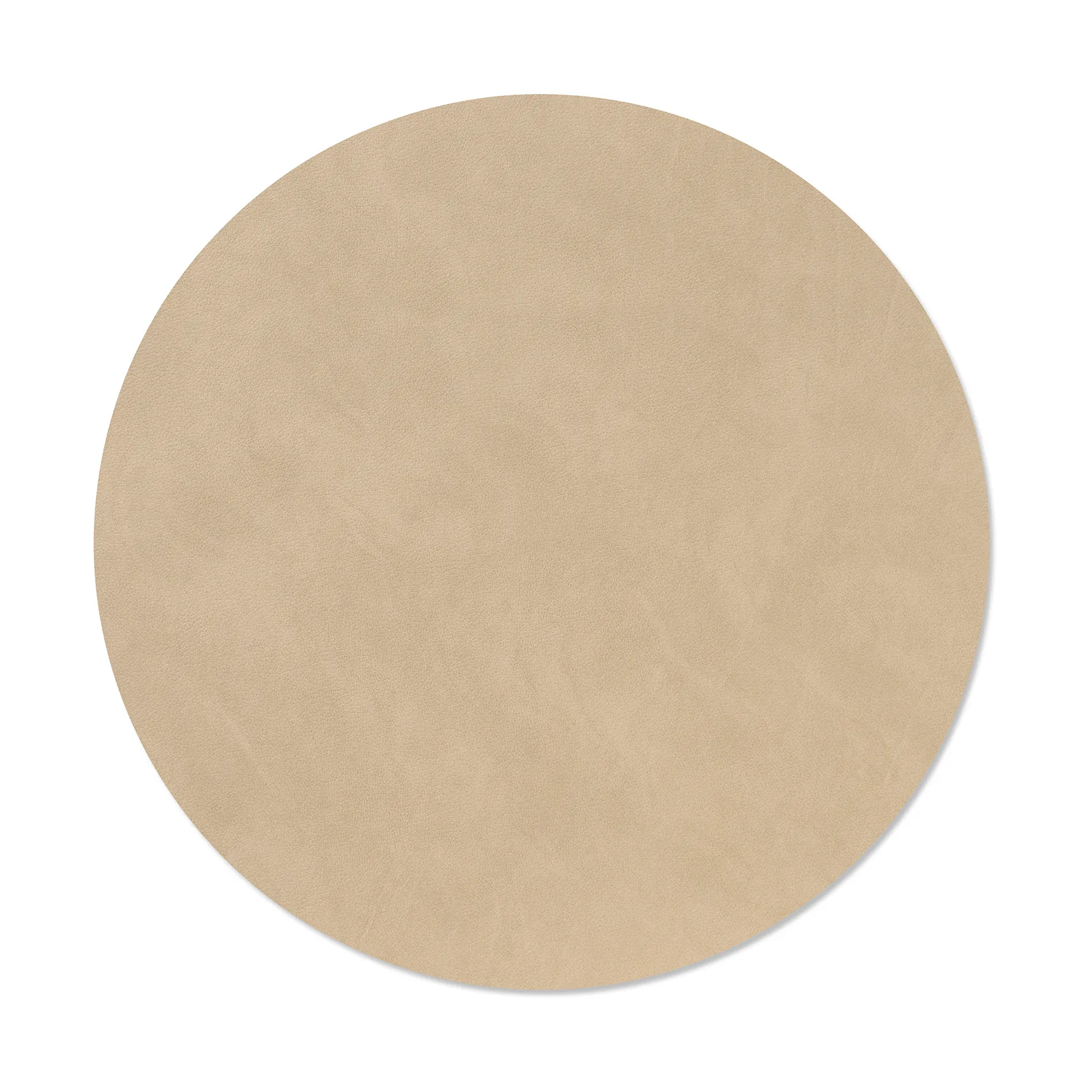 Nupo dækkeserviet, Sand, circle, L, Ø38 cm LIND DNA