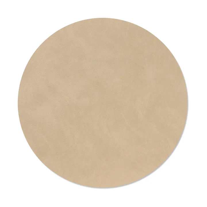 Nupo dækkeserviet - Sand, circle, L, Ø38 cm - LIND DNA
