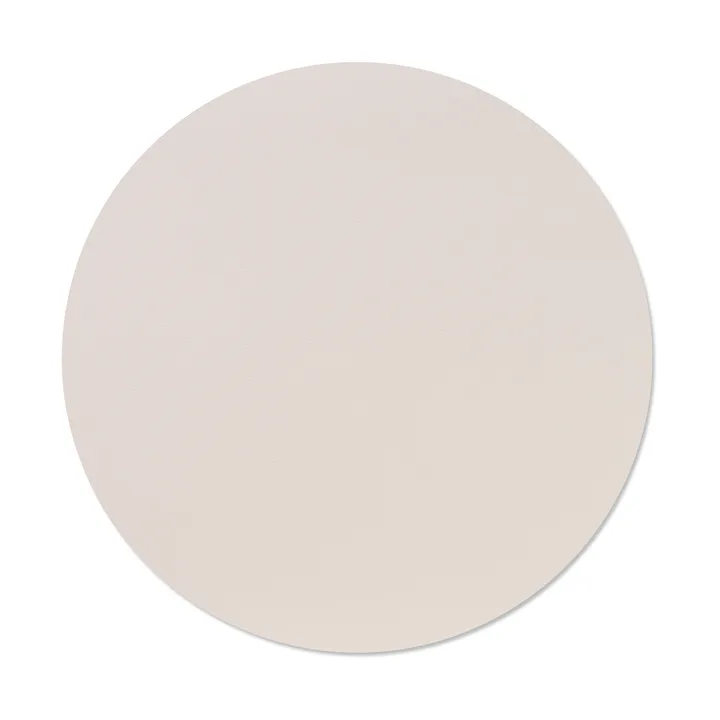 Nupo dækkeserviet - Soft nude, circle, L, Ø38 cm - LIND DNA