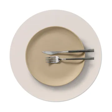 Nupo dækkeserviet - Soft nude, circle, L, Ø38 cm - LIND DNA