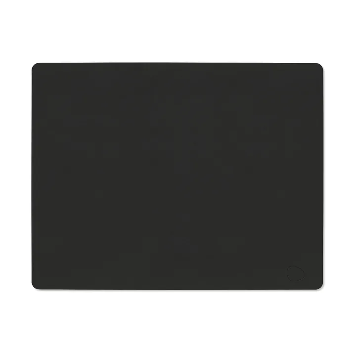 Nupo dækkeserviet square L - Black ink, 45x35 cm - LIND DNA