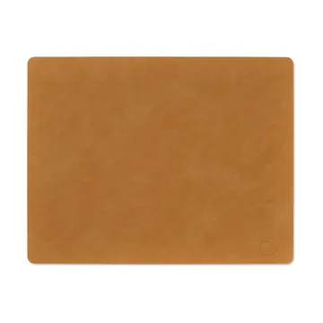 Nupo dækkeserviet square L - Burned curry, 45x35 cm - LIND DNA